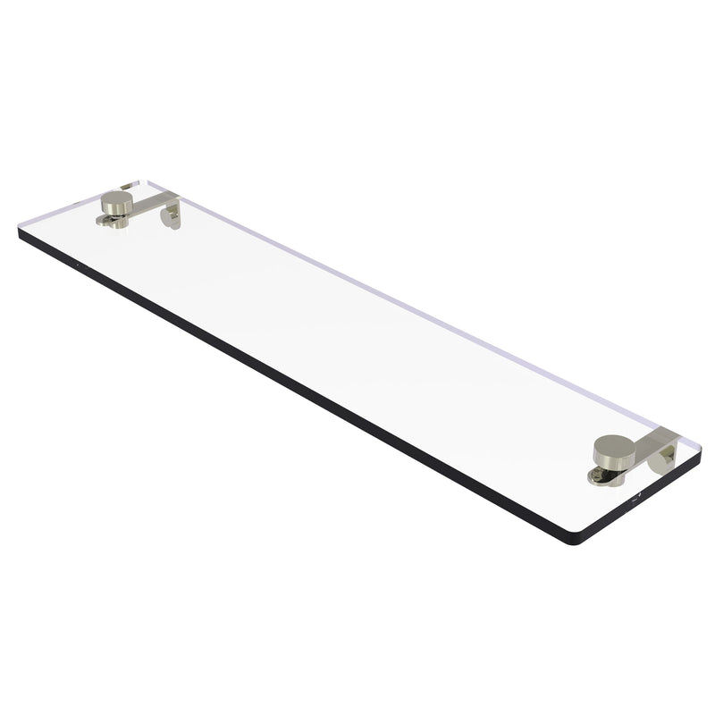 Allied Brass Montero Collection 22 Inch Glass Vanity Shelf with Beveled Edges MT-1-22-PNI