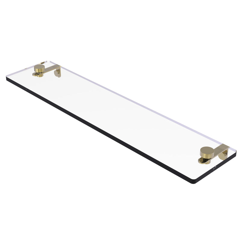 Allied Brass Montero Collection 22 Inch Glass Vanity Shelf with Beveled Edges MT-1-22-UNL