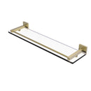 Allied Brass Montero Collection 22 Inch Glass Shelf with Gallery Rail MT-1-22-GAL-SBR