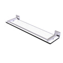 Allied Brass Montero Collection 22 Inch Glass Shelf with Gallery Rail MT-1-22-GAL-SCH