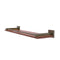 Allied Brass Montero Collection 22 Inch Solid IPE Ironwood Shelf with Gallery Rail MT-1-22-GAL-IRW-ABR