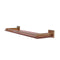 Allied Brass Montero Collection 22 Inch Solid IPE Ironwood Shelf with Gallery Rail MT-1-22-GAL-IRW-BBR