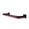 Allied Brass Montero Collection 22 Inch Solid IPE Ironwood Shelf with Gallery Rail MT-1-22-GAL-IRW-BKM