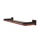 Allied Brass Montero Collection 22 Inch Solid IPE Ironwood Shelf with Gallery Rail MT-1-22-GAL-IRW-ORB