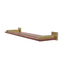 Allied Brass Montero Collection 22 Inch Solid IPE Ironwood Shelf with Gallery Rail MT-1-22-GAL-IRW-SBR