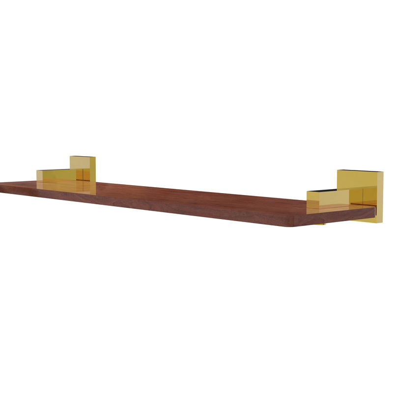 Allied Brass Montero Collection 22 Inch Solid IPE Ironwood Shelf MT-1-22-IRW-PB