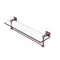 Allied Brass Montero Collection 22 Inch Glass Vanity Shelf with Integrated Towel Bar MT-1-22TB-CA