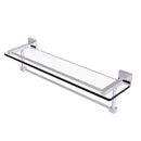 Allied Brass Montero Collection 22 Inch Gallery Glass Shelf with Towel Bar MT-1-22TB-GAL-SCH