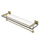 Allied Brass Montero Collection 22 Inch Gallery Glass Shelf with Towel Bar MT-1-22TB-GAL-UNL