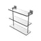 Allied Brass Montero Collection 16 Inch Triple Tiered Glass Shelf MT-5-16-GYM