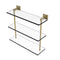 Allied Brass Montero Collection 16 Inch Triple Tiered Glass Shelf MT-5-16-SBR