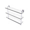 Allied Brass Montero Collection 22 Inch Triple Tiered Glass Shelf with integrated towel bar MT-5-22TB-PC