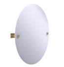 Allied Brass Montero Collection Contemporary Frameless Oval Tilt Mirror with Beveled Edge MT-91-UNL