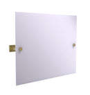 Allied Brass Montero Collection Contemporary Frameless Landscape Rectangular Tilt Mirror with Beveled Edge MT-93-SBR