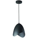 Dainolite 1 Light Steel Pendant Black Finish MYR-81P-BK