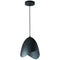 Dainolite 1 Light Steel Pendant Black Finish MYR-81P-BK