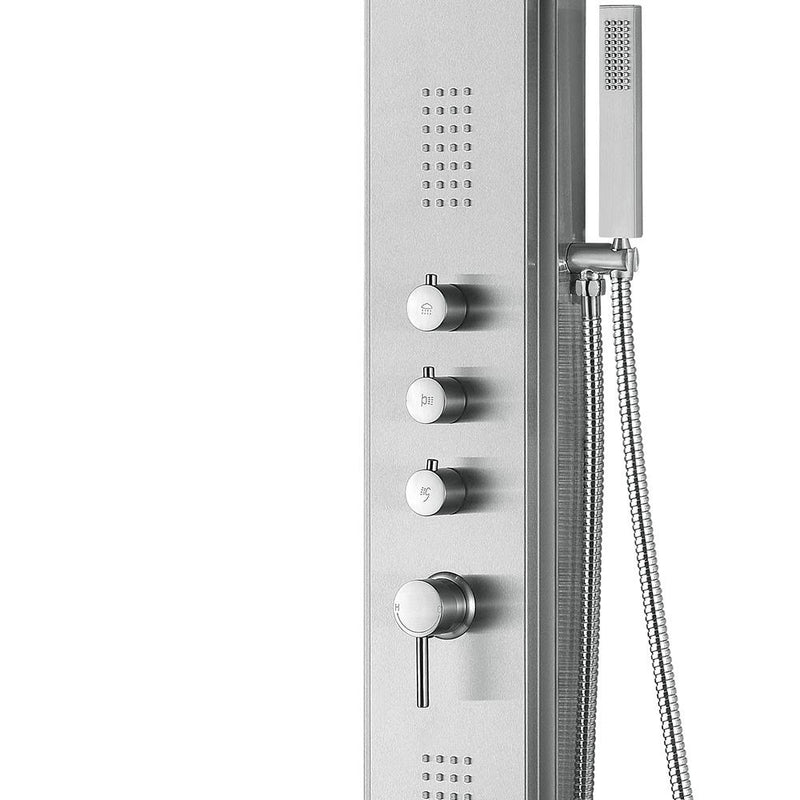 Pulse Malibu Stainless Steel Brushed 2.5 GPM Shower Panel 1043-SSB