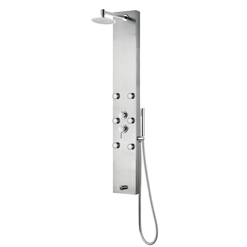 Pulse Monterey Stainless Steel Brushed 2.5 GPM Shower Panel 1042-SSB