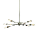 Dainolite 6 Light Horizontal Pendant Burnished Chrome Finish NEB-326HP-BC