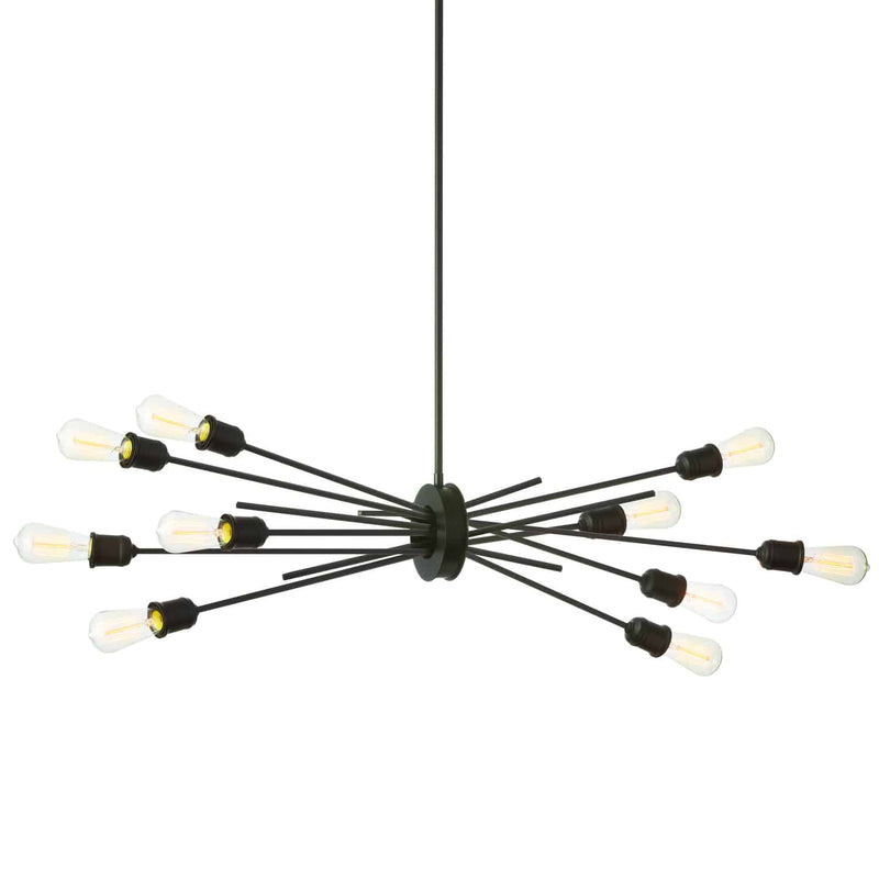 Dainolite 10 Light Horizontal Pendant Espresso Finish NEB-3910HP-ES