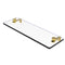 Allied Brass 16 Inch Glass Vanity Shelf with Beveled Edges NS-1-16-PB