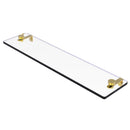 Allied Brass 22 Inch Glass Vanity Shelf with Beveled Edges NS-1-22-PB