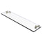 Allied Brass 22 Inch Glass Vanity Shelf with Beveled Edges NS-1-22-PNI