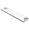 Allied Brass 22 Inch Glass Vanity Shelf with Beveled Edges NS-1-22-SN