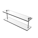 Allied Brass 22 Inch Two Tiered Glass Shelf NS-2-22-GYM