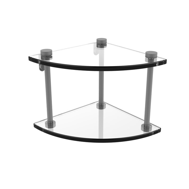 Allied Brass Two Tier Corner Glass Shelf NS-3-GYM