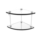 Allied Brass Two Tier Corner Glass Shelf NS-3-WHM