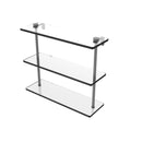 Allied Brass 16 Inch Triple Tiered Glass Shelf NS-5-16-GYM