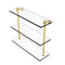 Allied Brass 16 Inch Triple Tiered Glass Shelf NS-5-16-PB