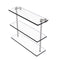 Allied Brass 16 Inch Triple Tiered Glass Shelf NS-5-16-SN