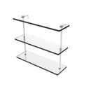 Allied Brass 16 Inch Triple Tiered Glass Shelf NS-5-16-WHM