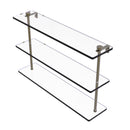 Allied Brass 22 Inch Triple Tiered Glass Shelf NS-5-22-ABR