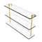 Allied Brass 22 Inch Triple Tiered Glass Shelf NS-5-22-PB