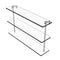 Allied Brass 22 Inch Triple Tiered Glass Shelf NS-5-22-SN