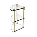 Allied Brass Three Tier Corner Glass Shelf NS-6-UNL