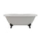 Cambridge Plumbing Cast Iron Double Ended Clawfoot Tub 60"x30", 7" Drillings BRZ Feet