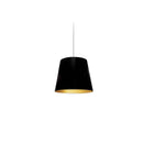 Dainolite 1 Light Oversized Drum Pendant Extra Small   Blk/Gld OD-XS-698