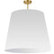 Dainolite 1 Light Oversized Drum Pendant Extra Large White Shade ODR-XL-790