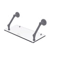 Allied Brass Prestige Skyline Collection 18 Inch Floating Glass Shelf P1000-1-18-GYM