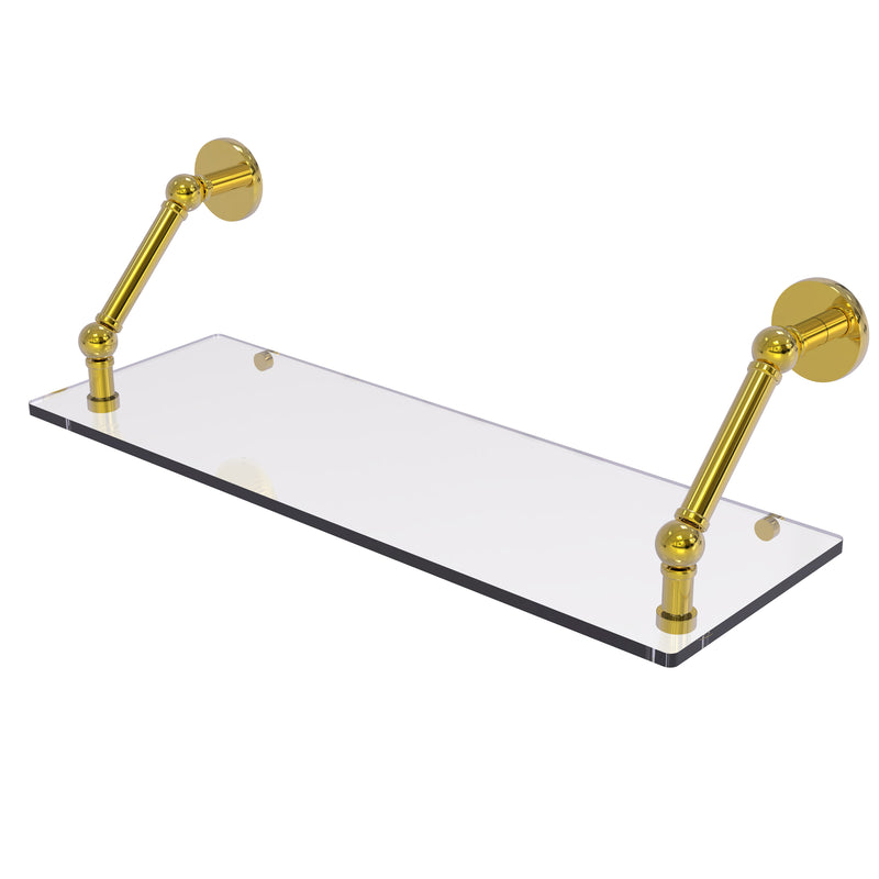 Allied Brass Prestige Skyline Collection 24 Inch Floating Glass Shelf P1000-1-24-PB