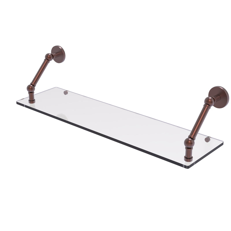 Allied Brass Prestige Skyline Collection 30 Inch Floating Glass Shelf P1000-1-30-CA