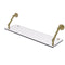 Allied Brass Prestige Skyline Collection 30 Inch Floating Glass Shelf P1000-1-30-UNL