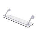 Allied Brass Prestige Skyline 30 Inch Floating Glass Shelf with Gallery Rail P1000-1-30-GAL-SCH