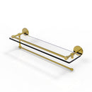 Allied Brass Prestige Skyline Collection Paper Towel Holder with 22 Inch Gallery Glass Shelf P1000-1PT-22-GAL-PB