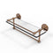 Allied Brass 16 Inch Gallery Glass Shelf with Towel Bar P1000-1TB-16-GAL-BBR