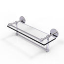 Allied Brass 16 Inch Gallery Glass Shelf with Towel Bar P1000-1TB-16-GAL-PC